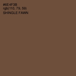 #6E4F3B - Shingle Fawn Color Image